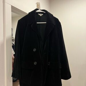 Max Studio Black Pea Coat